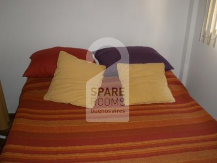 The bedroom at the apartment in Almagro