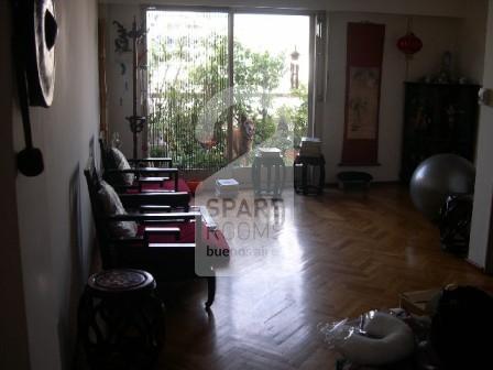 The living room at the apartment in Almagro