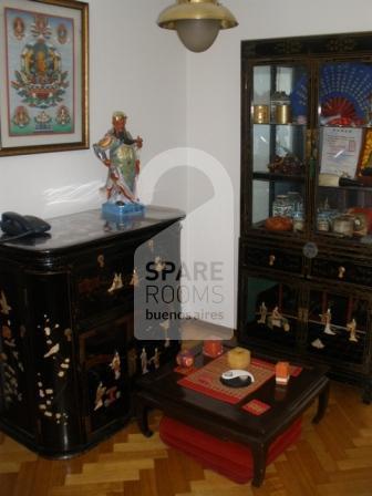 The living room at the apartment in Almagro