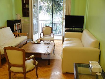 The living-room at the apartment in Palermo