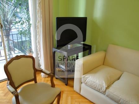 The living-room at the apartment in Palermo