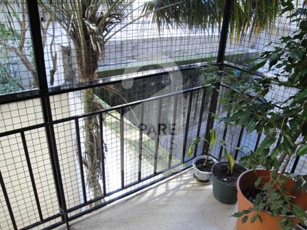 The balcony at the apartment in Palermo