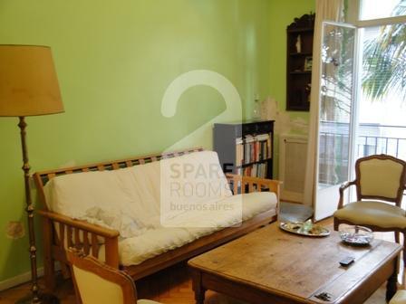 The living-room at the apartment in Palermo