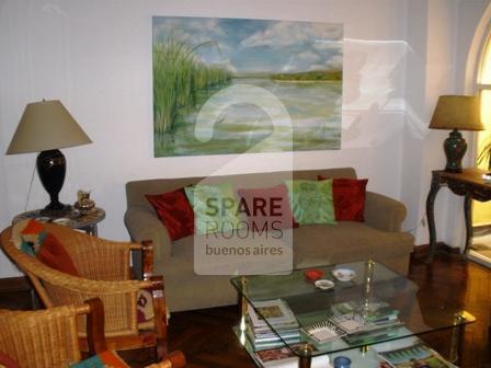 THE LIVING ROOM at the apartment in Recoleta