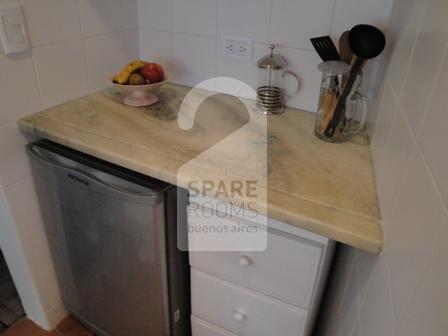 The kitchen at the room/ apartment in Palermo