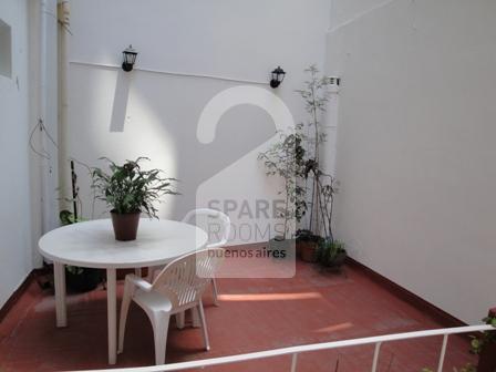La terraza en la habitación/ departamento en Palermo