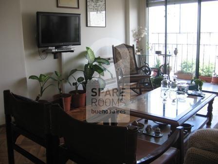 The living-room at the house in Villa Crespo