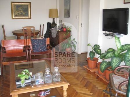 The living-room at the house in Villa Crespo