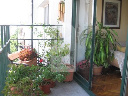 The balcony at the house in Villa Crespo