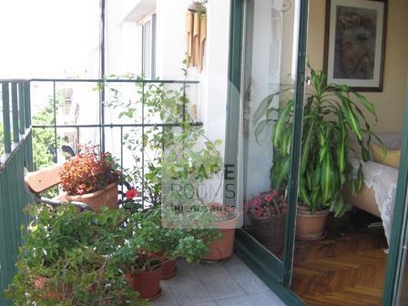 The balcony at the house in Villa Crespo