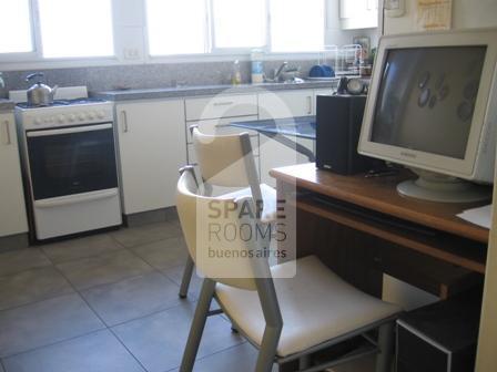 The kitchen at the house in Villa Crespo