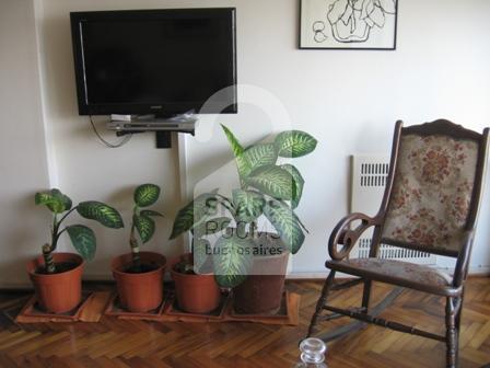 The living-room at the house in Villa Crespo