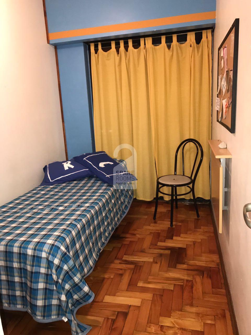 The bedroom at the apartment in Belgrano