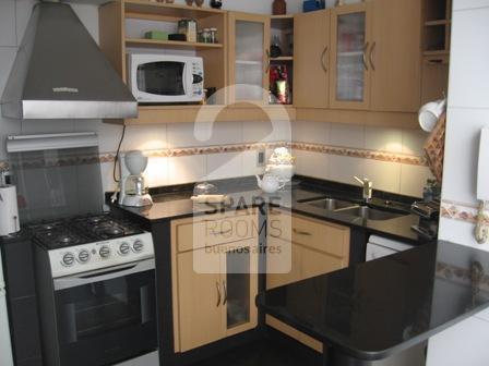 The kitchen at the apartment in Belgrano