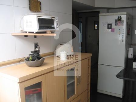 The kitchen at the apartment in Belgrano