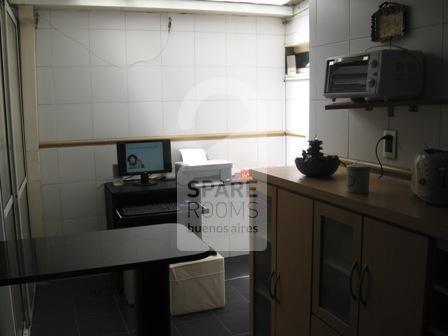 The kitchen at the apartment in Belgrano