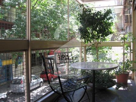 The balcony at the apartment in Belgrano