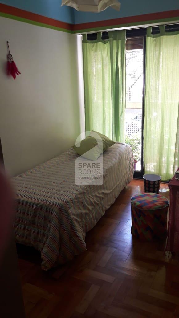 The bedroom at the apartment in Belgrano