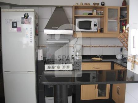 The kitchen at the apartment in Belgrano