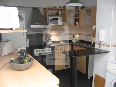 The kitchen at the apartment in Belgrano