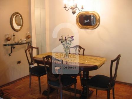 The living-room at the apartment in Belgrano