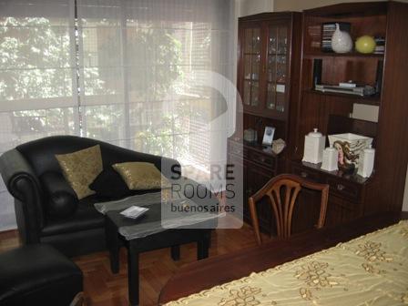 The living-room at the apartment in Belgrano