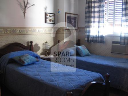 The bedroom at the apartment in Belgrano