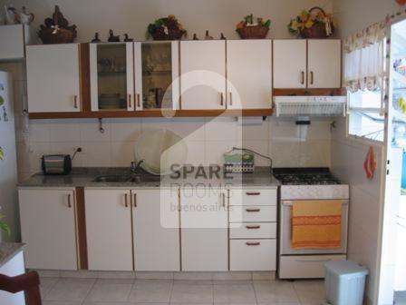 The kitchen at the apartment in Belgrano