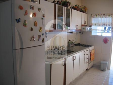 The kitchen at the apartment in Belgrano