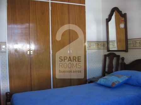 The bedroom at the apartment in Belgrano