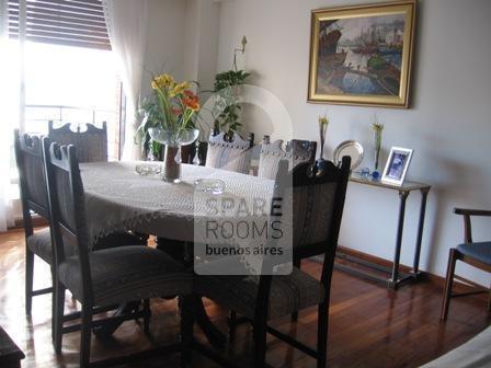 The living-room at the apartment in Belgrano