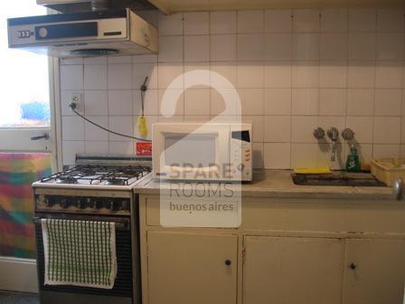 The kitchen at the apartment in Recoleta