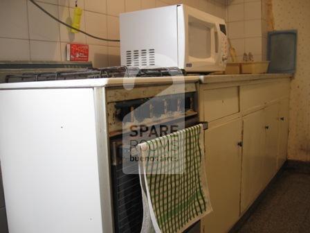 The kitchen at the apartment in Recoleta