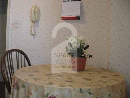 The kitchen at the apartment in Recoleta