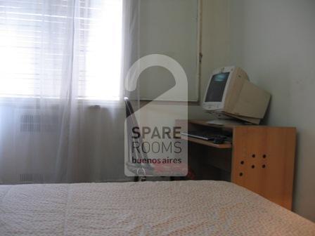 The double bedroom at the apartment in Recoleta