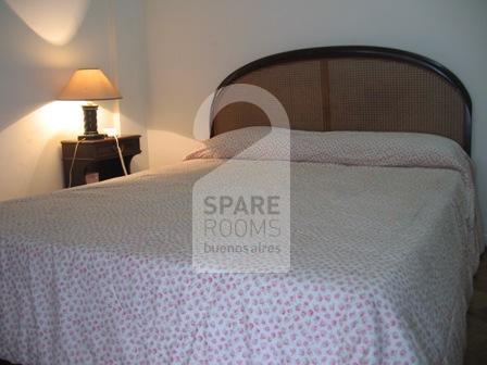 The double bedroom at the apartment in Recoleta