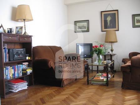 The living-room at the apartment in Recoleta