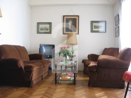 The living-room at the apartment in Recoleta