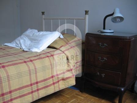 The bedroom at the apartment in Recoleta