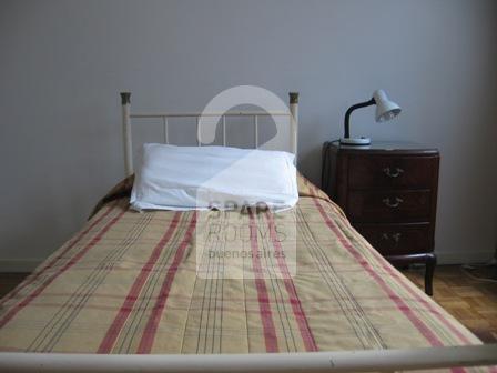 The bedroom at the apartment in Recoleta