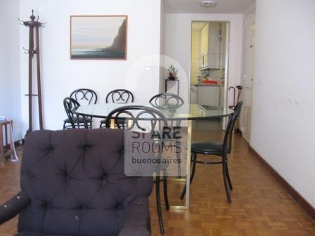 The living-room at the apartment in Recoleta