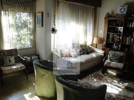 The living room at the house in Núñez