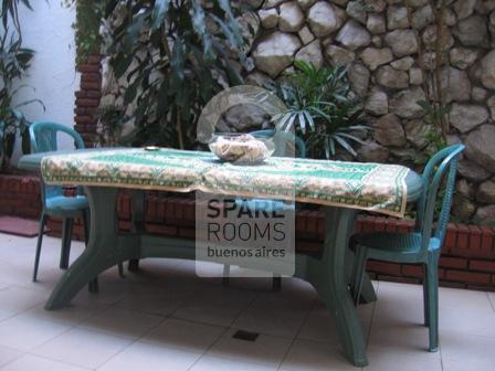 The living-room at the house in Palermo