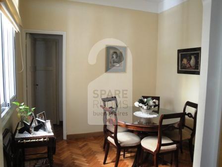 The dining room at the apartment in Recoleta
