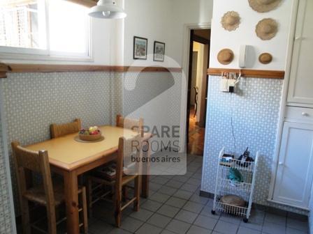 The kitchen at the apartment in Recoleta