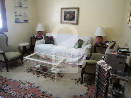 The living room at the apartment in Recoleta