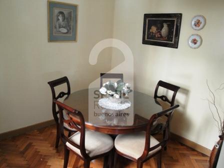 The dining room at the apartment in Recoleta
