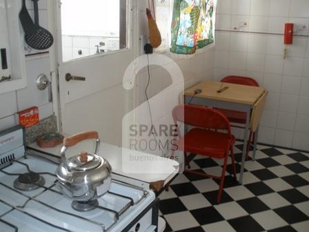 The Kitchen at the apartment in Palermo