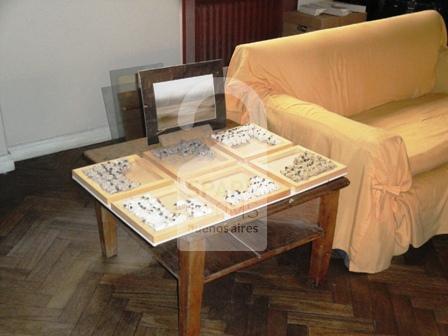 The living room at the apartment in Recoleta