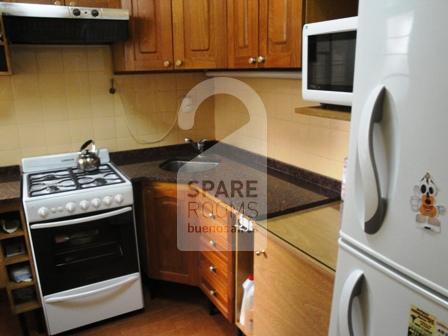 the kitchen at the apartment in Palermo